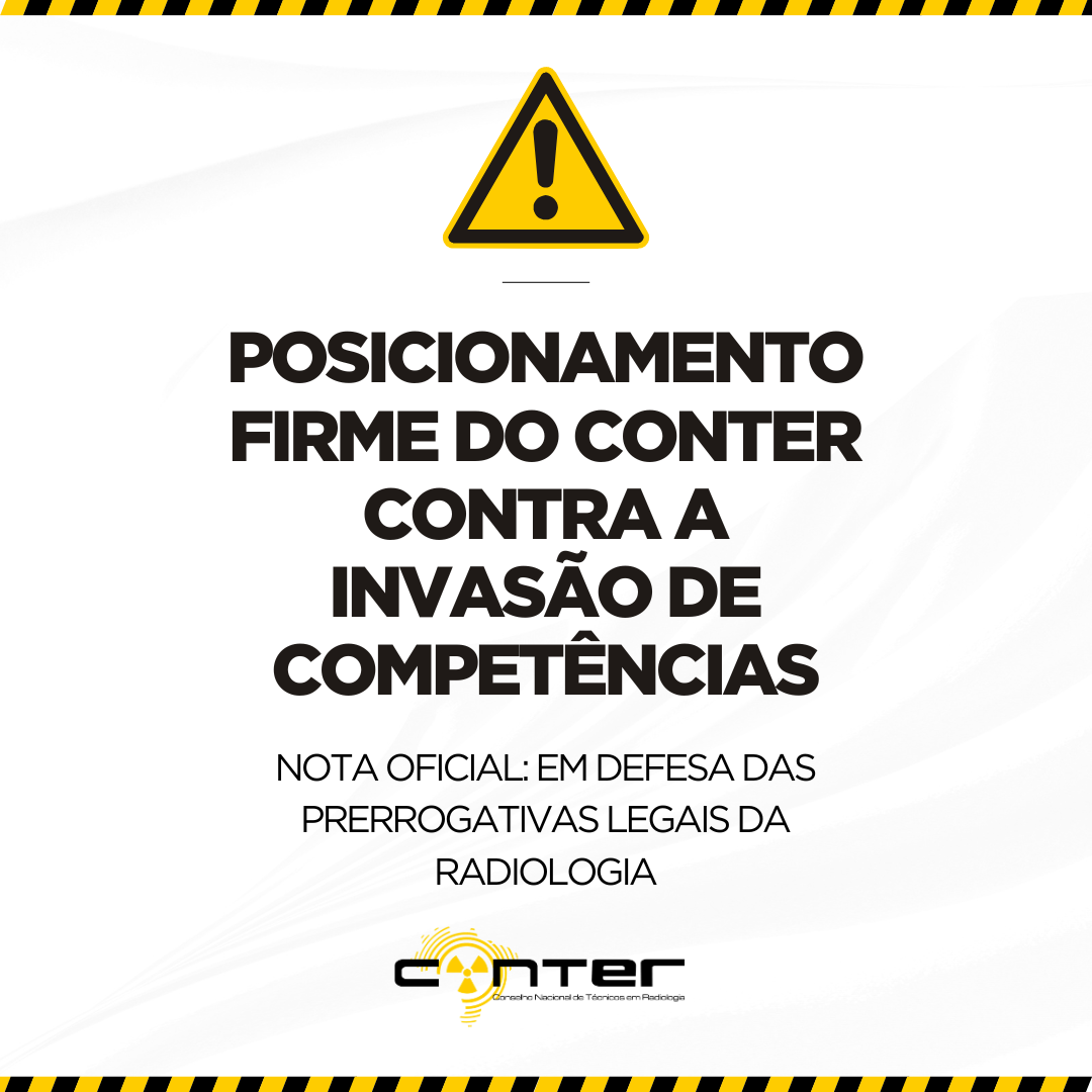 POSICIONAMENTO FIRME DO CONTER CONTRA A INVASÃO DE COMPETÊNCIAS